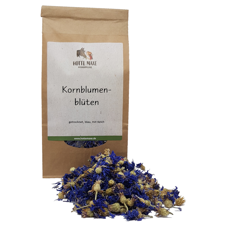 Hotte Maxe Einzelkräuter Kornblumenblüten mit Kelch, getrocknet, blau, ganz