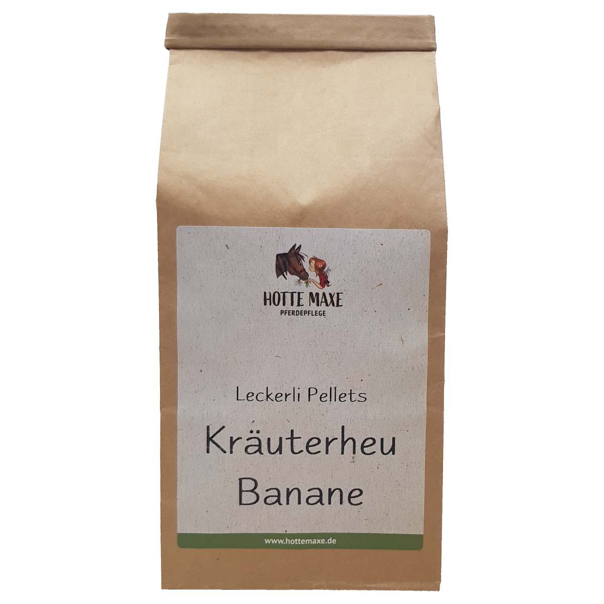 Hotte Maxe Leckerli Pellets Kräuterheu-Banane