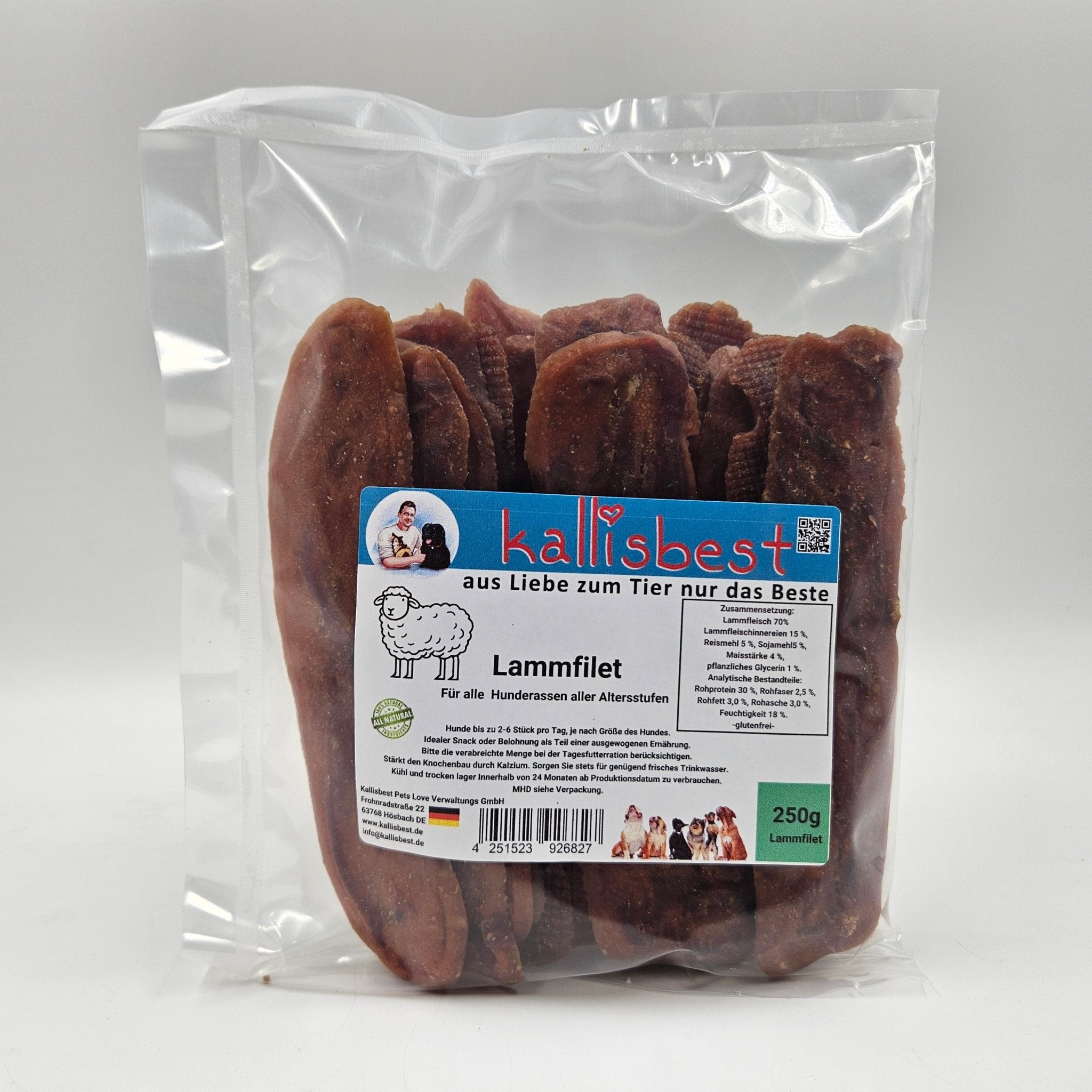 Lammfilet für alle Hunderassen aller Altersstufen - Kallisbest