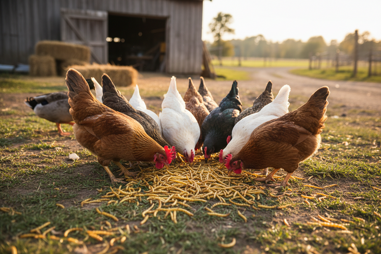 Premium Mehlwürmer getrocknet – für Vögel, Reptilien, Fische & Kleinsäuger | Kallisbest