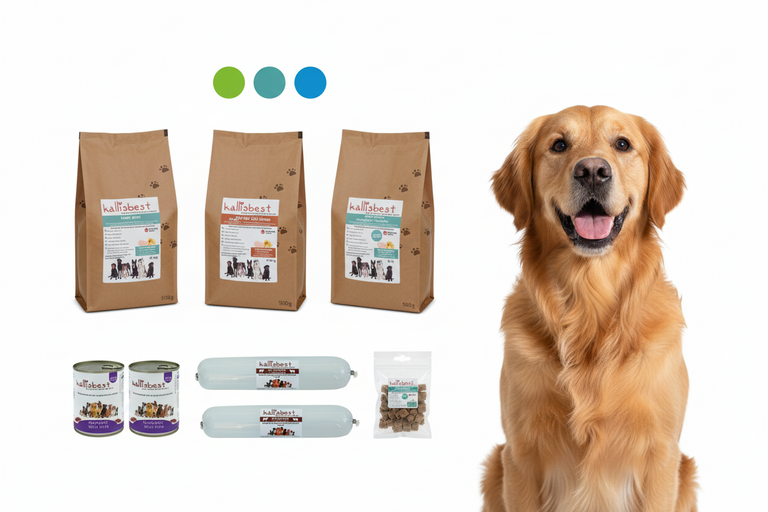 Abwechslung Paket Nr.2 getreidefrei große Kroketten – Rind, Ente & Vital Spezial je 3kg u.a. | Kallisbest