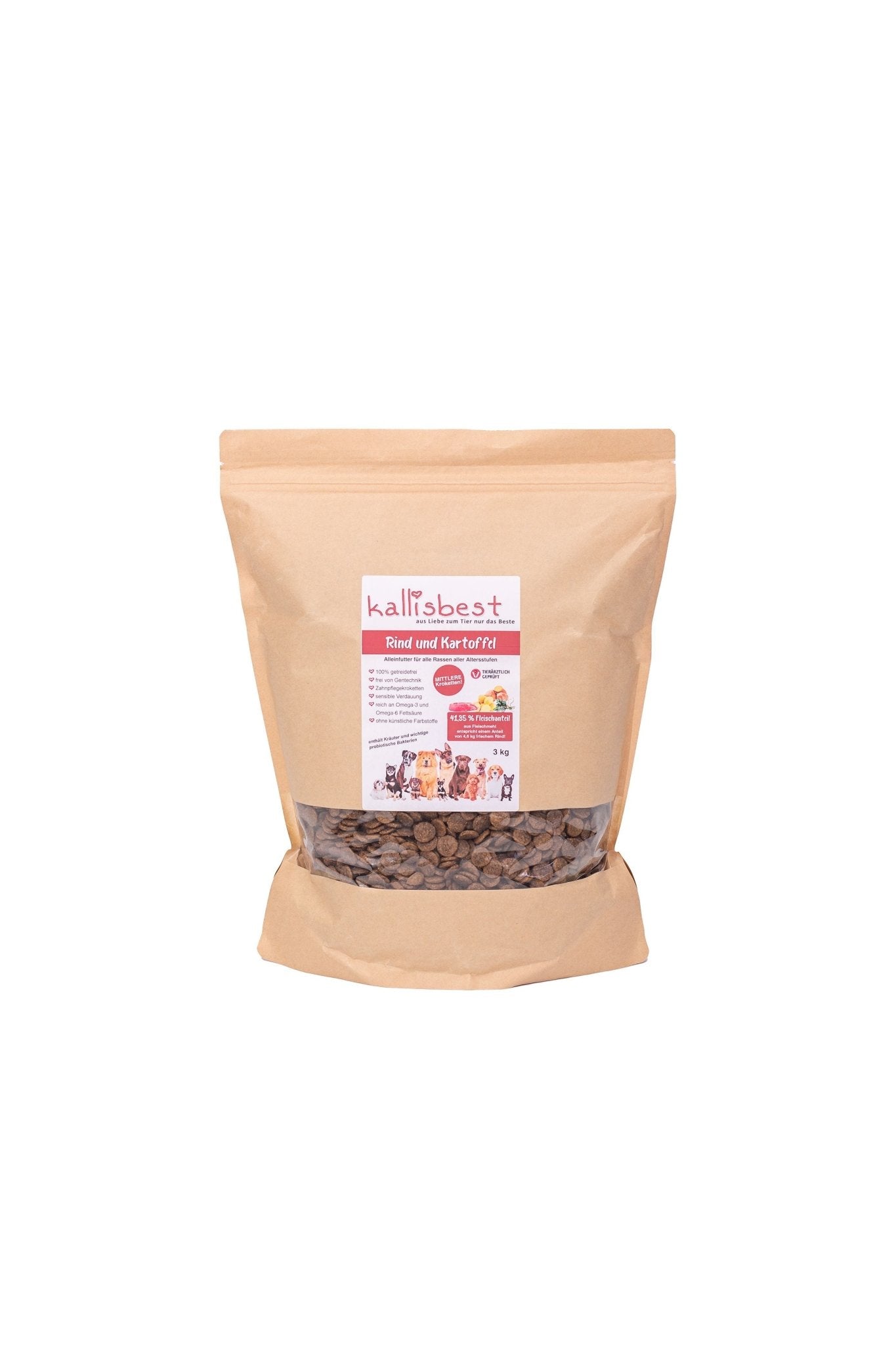 Rind mit Kartoffel mittlere Kroketten für Hunde - Kallisbest