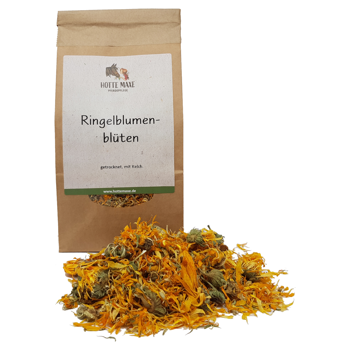 Hotte Maxe Einzelkräuter Ringelblumenblüten mit Kelch, getrocknet, ganz