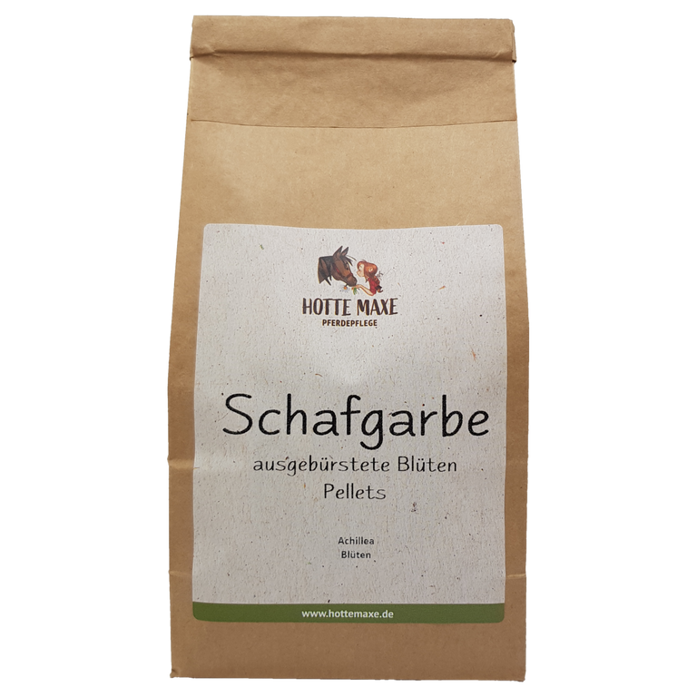 Hotte Maxe Einzelkräuter Schafgarbe, ausgebürstete Blüten, Pellets
