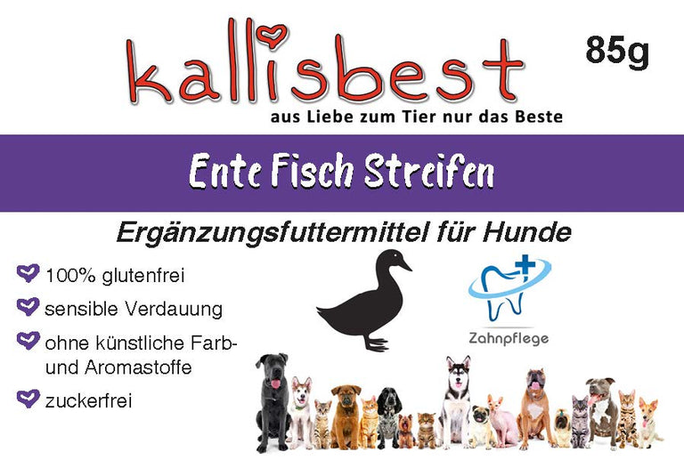 Ente Fisch Streifen 85g - Kallisbest
