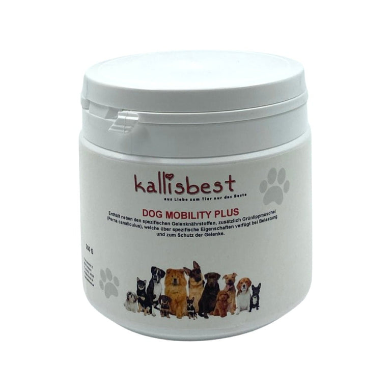 Dog Mobility Plus, mit Grünlippmuschel für Sehnen, Bänder, Gelenke. Angebote beachten! - Kallisbest