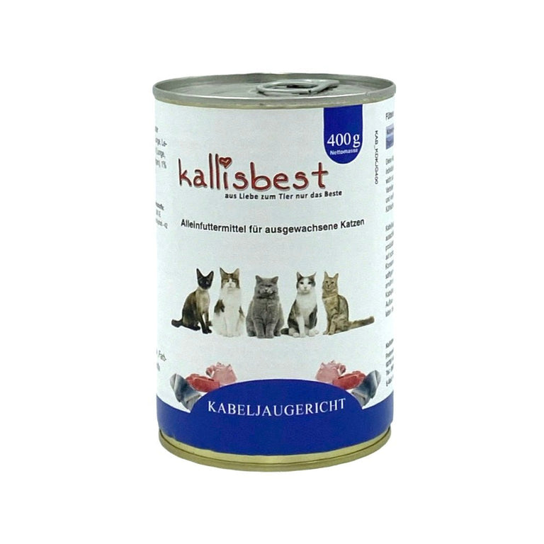 Kabeljaugericht 400g für Katzen - Kallisbest