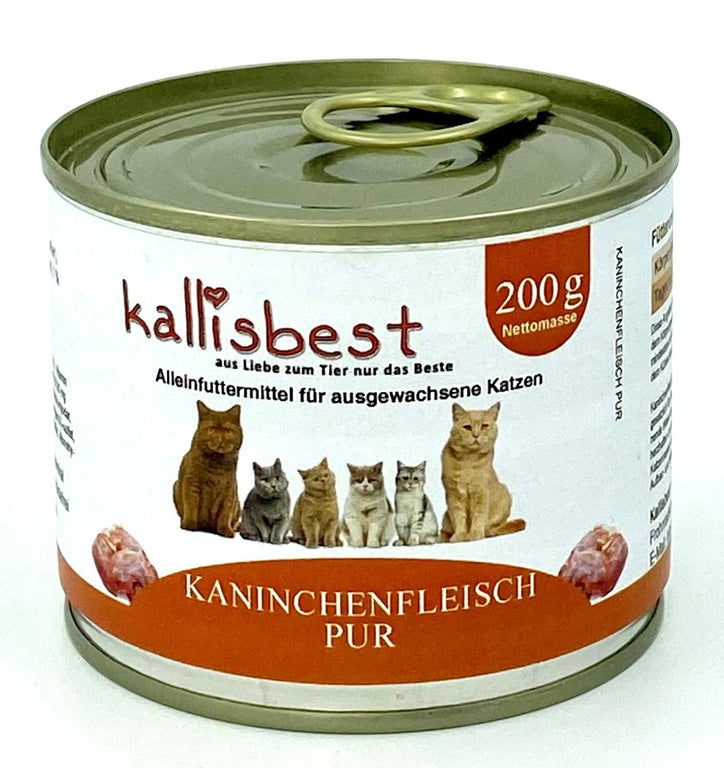 Kaninchen pur für alle Katzen 200g - Kallisbest