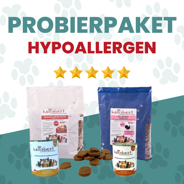 Probierpaket Hypoallergen für den Hund + Gratis Beutel