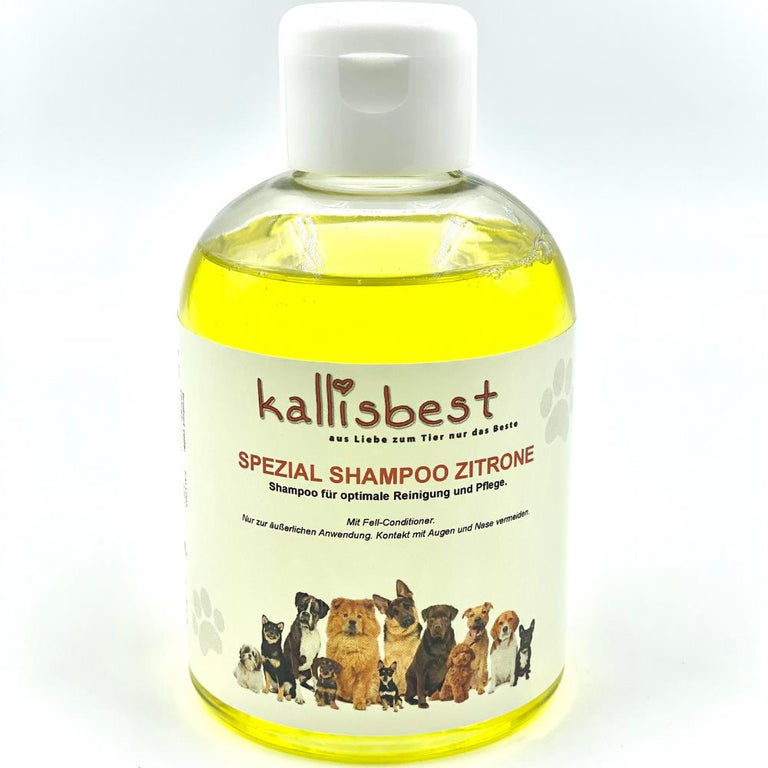 Spezial Shampoo Zitronenduft 250ml Konzentrat für Hunde - Kallisbest