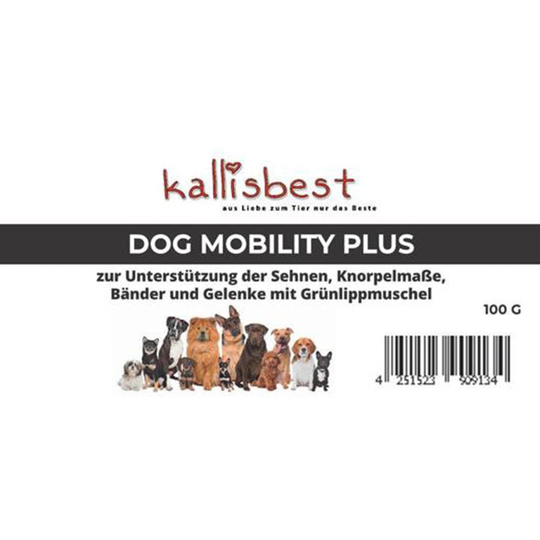 Dog Mobility Plus, mit Grünlippmuschel für Sehnen, Bänder, Gelenke. Angebote beachten! - Kallisbest