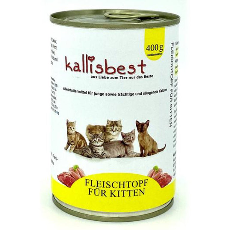 Fleischtopf für Kitten (trächtige und säugende Katzen) 200g, 400g - Kallisbest