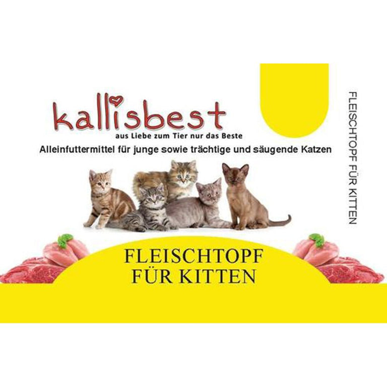 Fleischtopf für Kitten (trächtige und säugende Katzen) 200g, 400g - Kallisbest