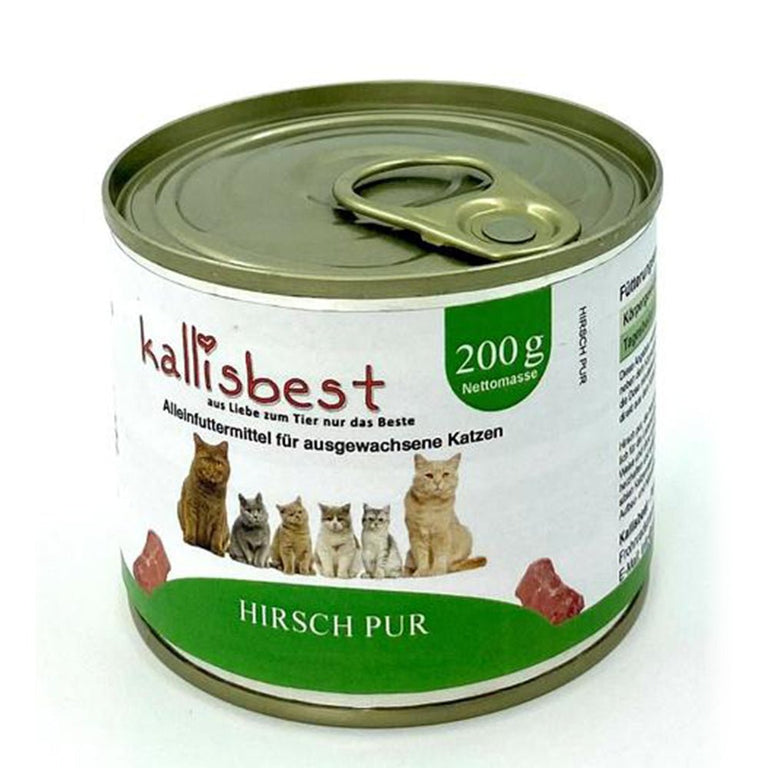Hirsch pur 200g, 400g für Katzen - Kallisbest
