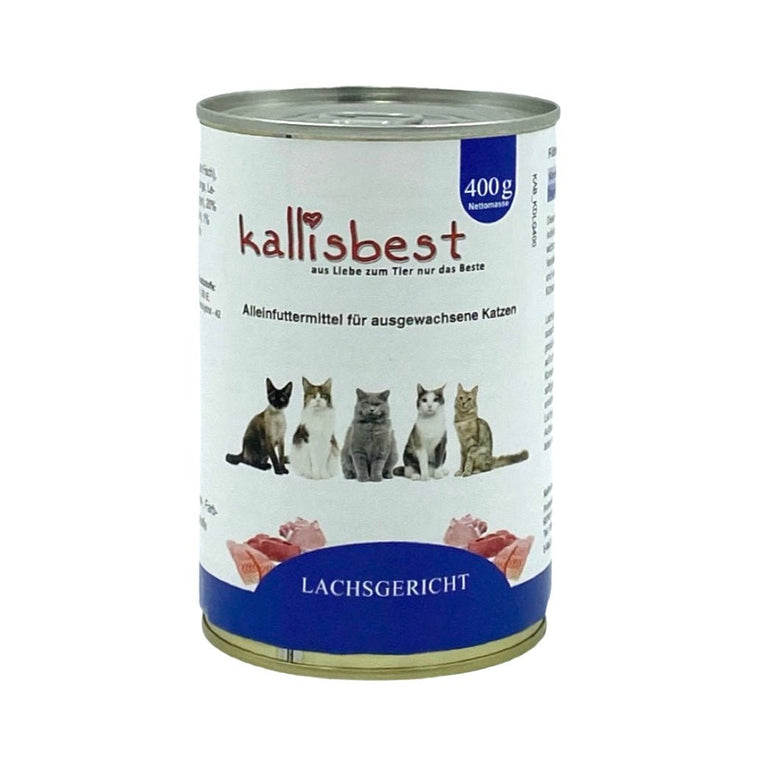 Lachsgericht 400g für Katzen - Kallisbest