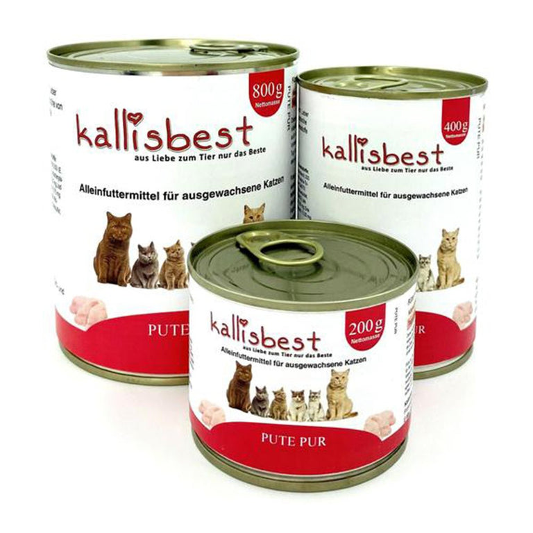 Pute pur 200g, 400g, 800g für Katzen - Kallisbest