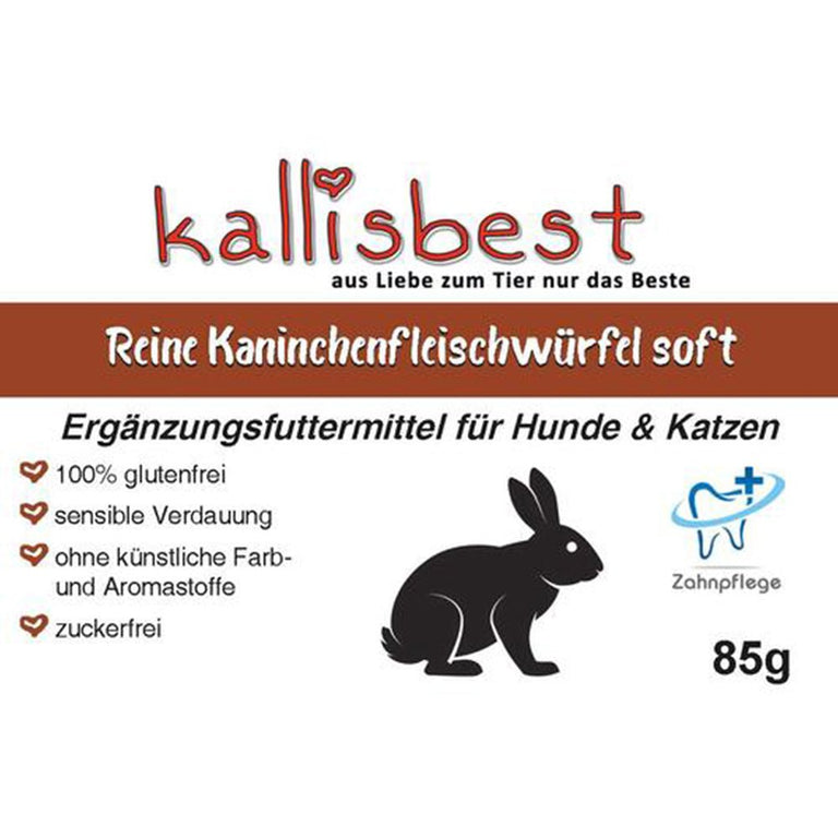 Kaninchenfleischwürfel Soft 85g - Kallisbest